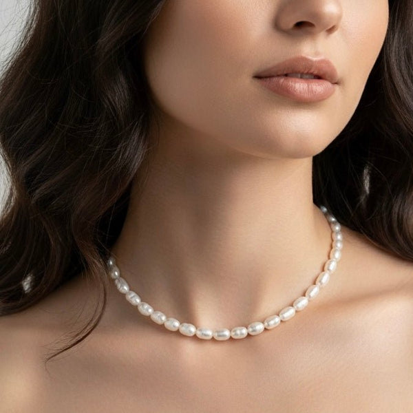 Aire – Choker con Perle di Fiume - Duestelle Italia