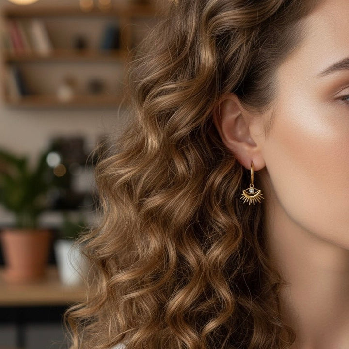 Amuleto Segreto - orecchini a cerchio - Duestelle Italia