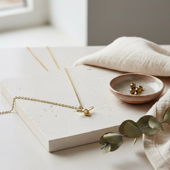 Ape - Collana in acciaio placcato oro - Duestelle Italia