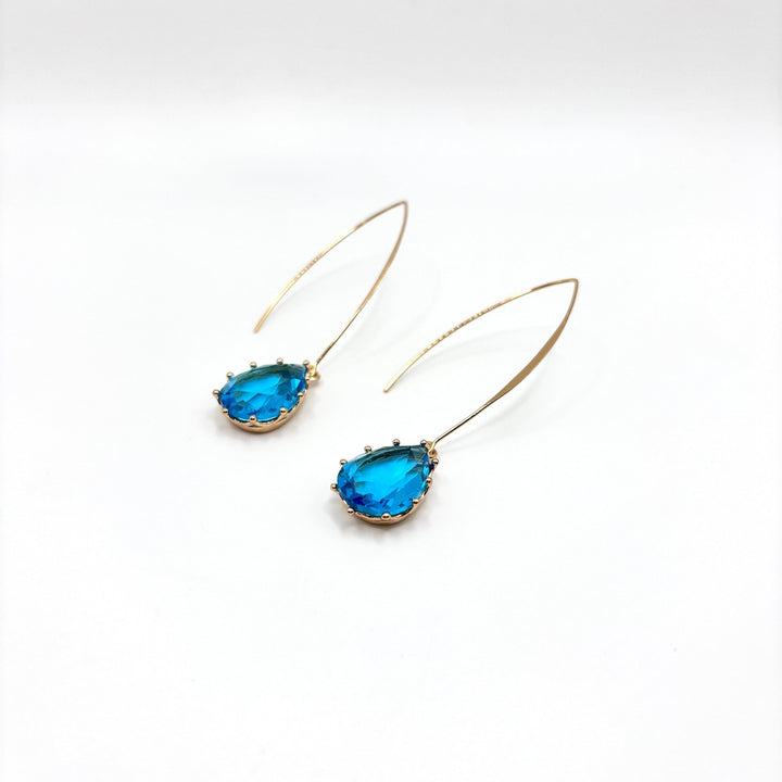 Azure Teardrop Earrings - Duestelle