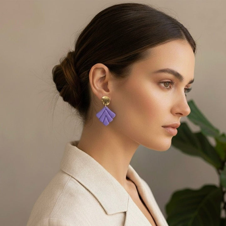 Beachside Pastels - art deco earrings - Duestelle Italia