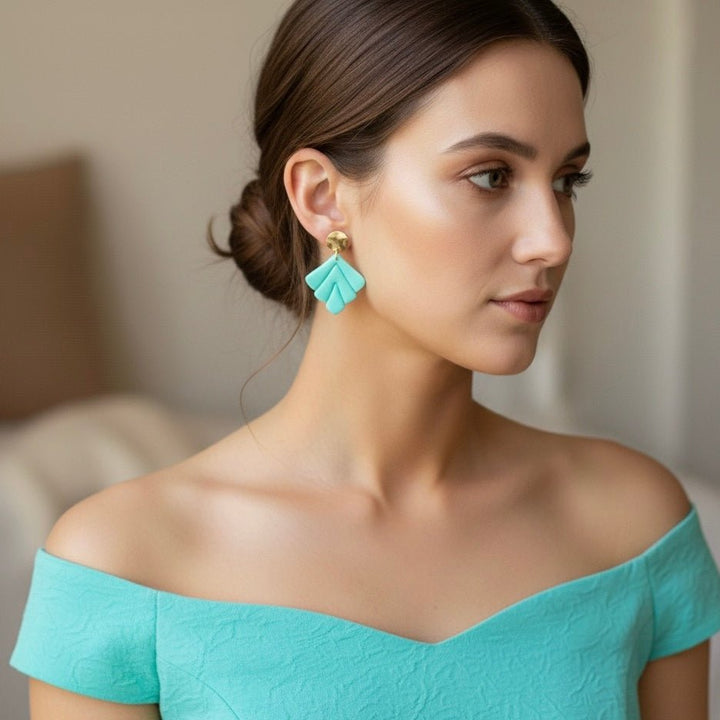 Beachside Pastels - art deco earrings - Duestelle Italia