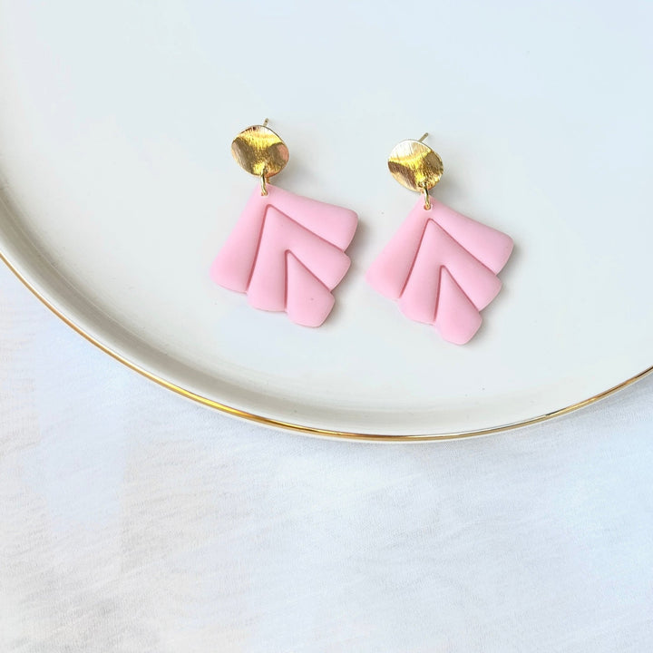 Beachside Pastels - art deco earrings - Duestelle