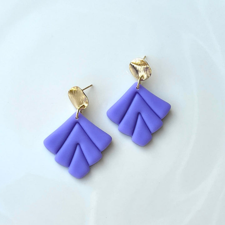 Beachside Pastels - art deco earrings - Duestelle