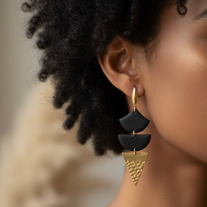 Black&Gold - orecchini pendenti - Duestelle Italia