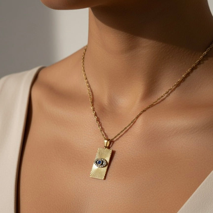 Blue Ray - Collana con occhio protettivo - Duestelle Italia