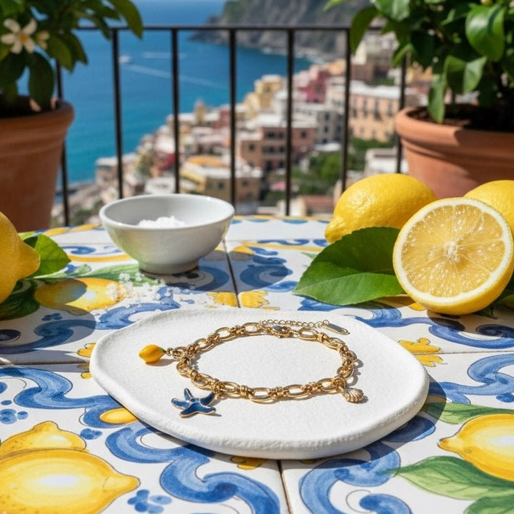 Bracciale Marine Treasures placcato oro 18K - Duestelle Italia