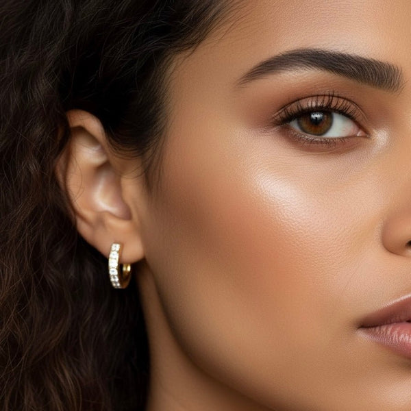 Chunky Gold Hoops - Duestelle Italia