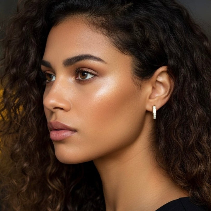 Chunky Gold Hoops - Duestelle Italia