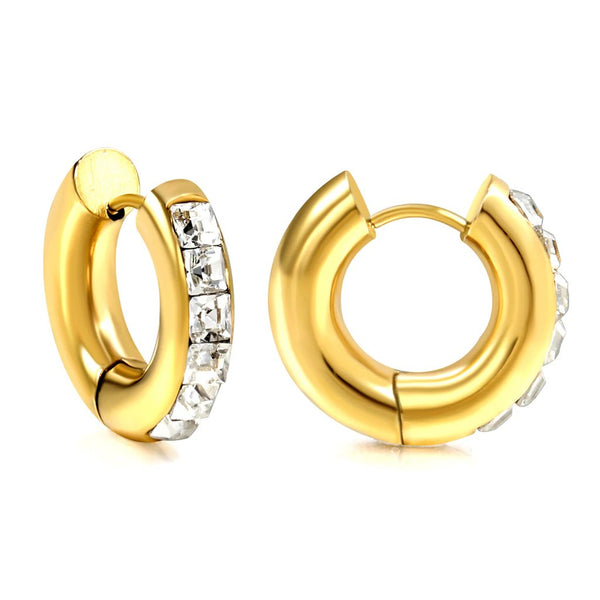 Chunky Gold Hoops - Duestelle Italia