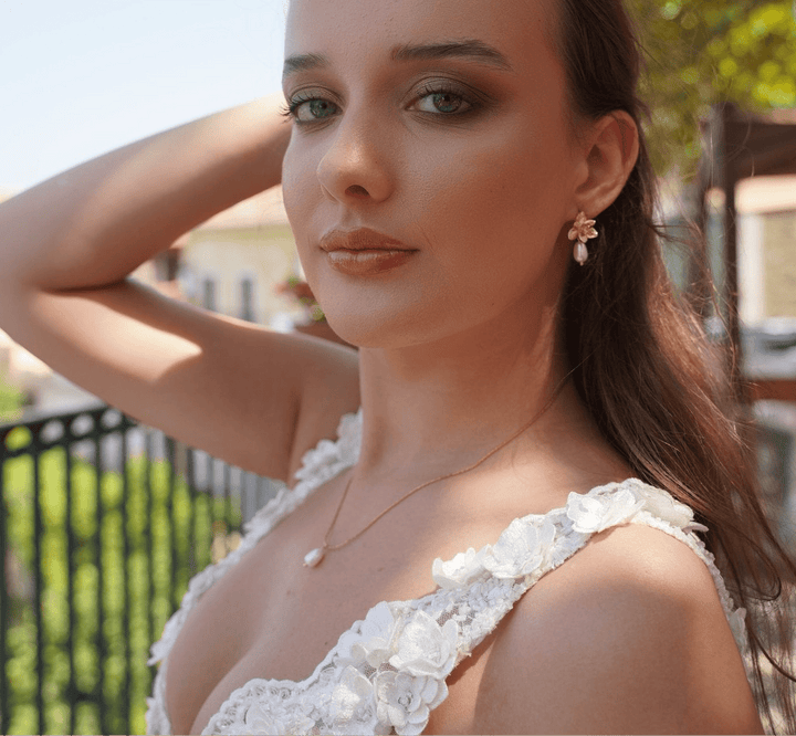 Collana serpente con perla di fiume - Duestelle Italia