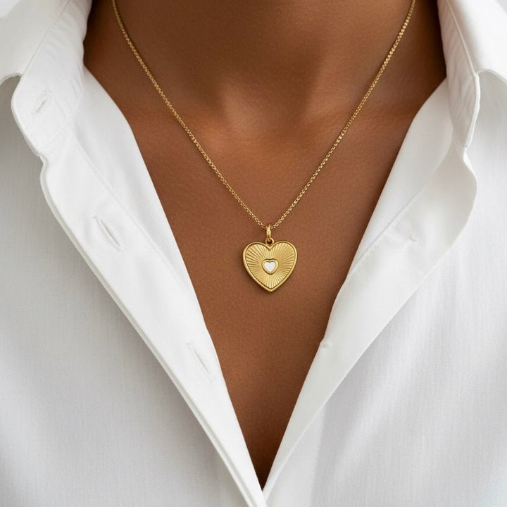 Cor - Collana Cuore e madreperla - Duestelle Italia