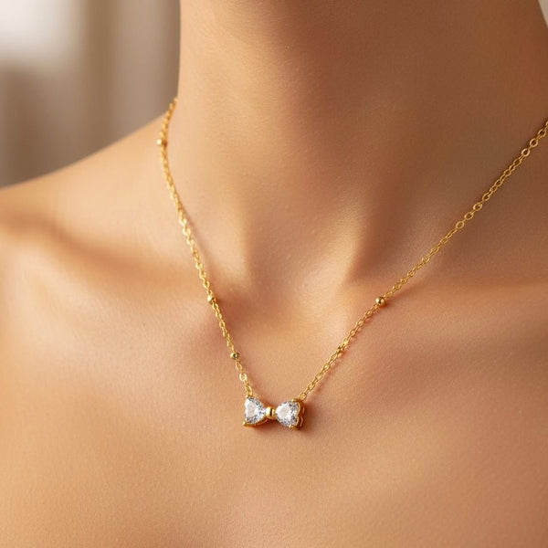 Crystal Bow - Collana Fiocco - Duestelle Italia