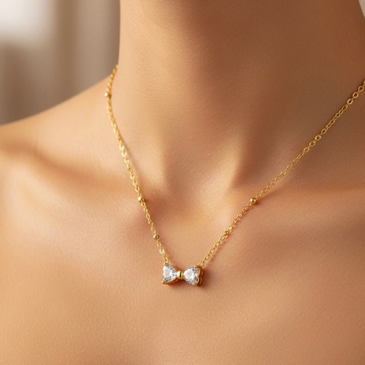 Crystal Bow - Collana Fiocco - Duestelle Italia