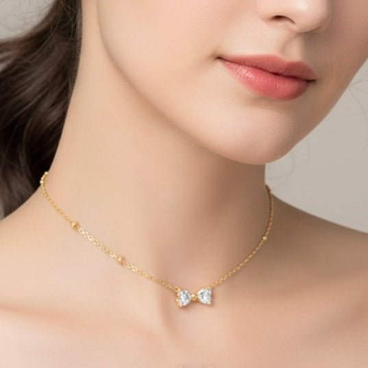 Crystal Bow - Collana Fiocco - Duestelle Italia