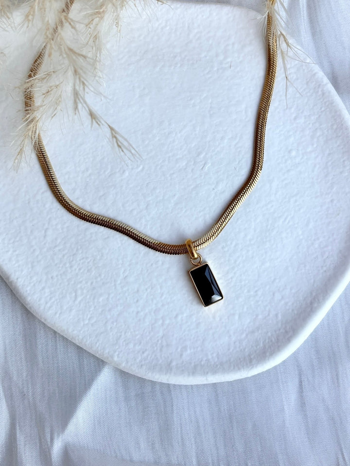 Eclipse - Collana con pendente rettangolare - Duestelle Italia