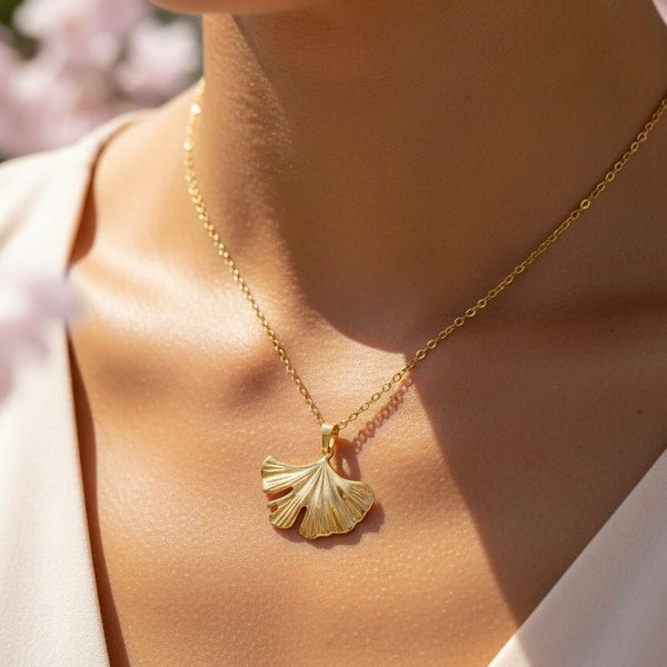 Ginkgo - collana 18k gold plated - Duestelle Italia