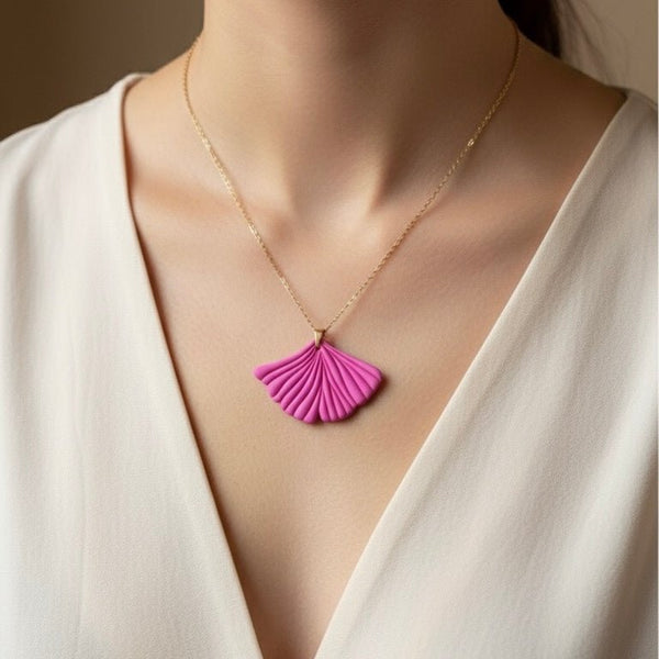 Ginkgo Rosa - Collana - Duestelle Italia