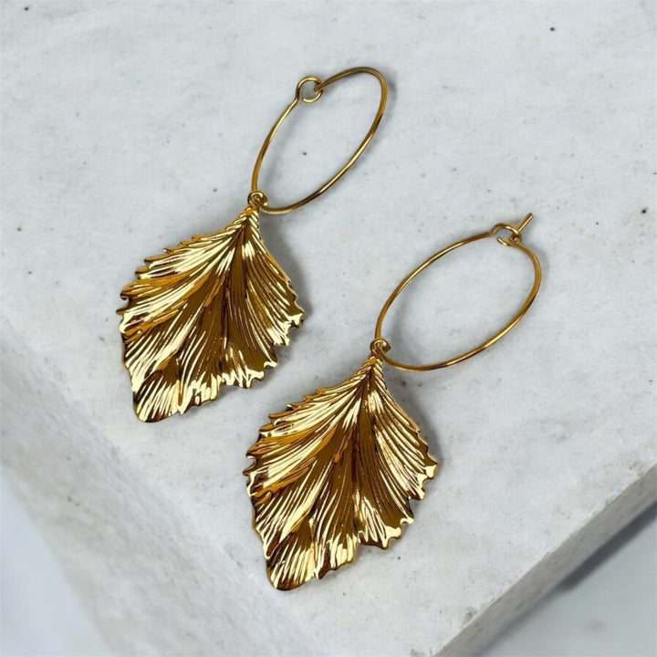 Golden Foliage Hoops - Duestelle Italia