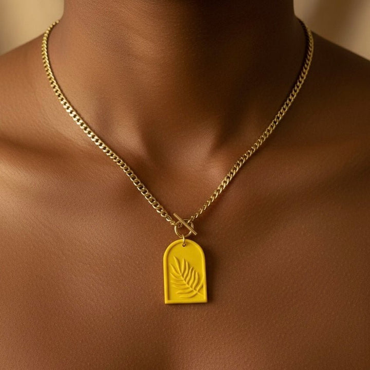 GOLDEN PALM ARCH NECKLACE - Duestelle Italia