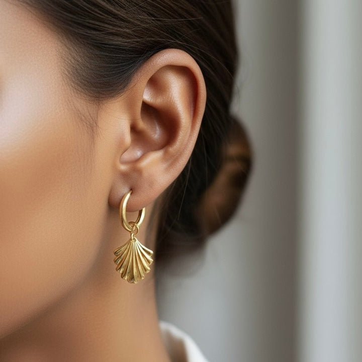 Huggie hoops Conchiglia - Duestelle Italia