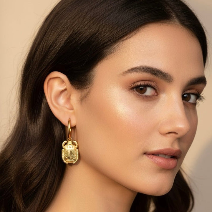 Huggie Hoops Scarabeo - Duestelle Italia