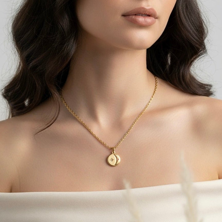 Moon Kiss - Collana Stella e luna - Duestelle Italia