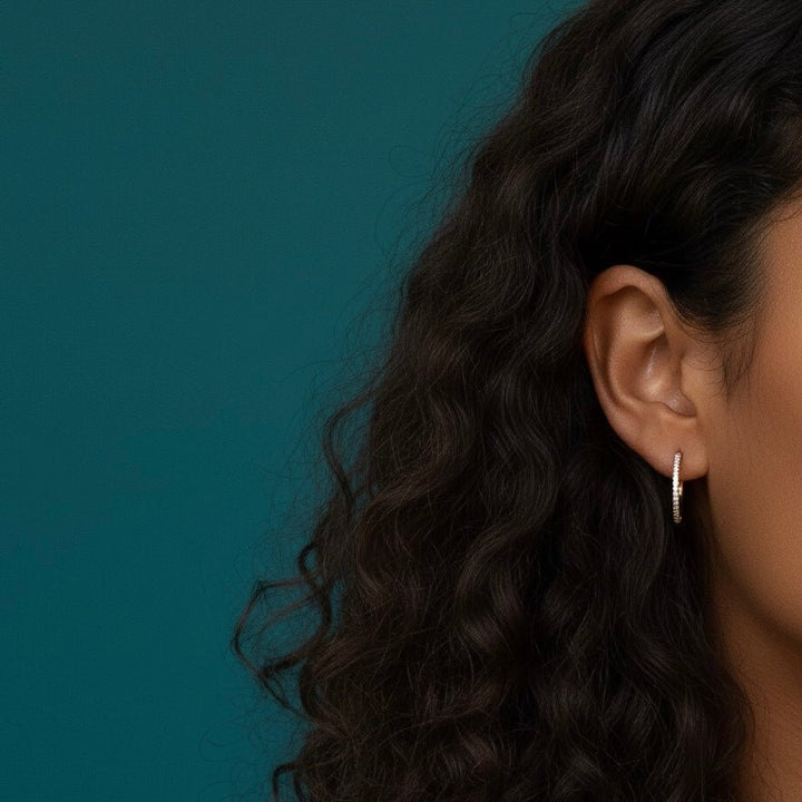 Orecchini a cerchio Lumi placcato oro 18k - Duestelle Italia