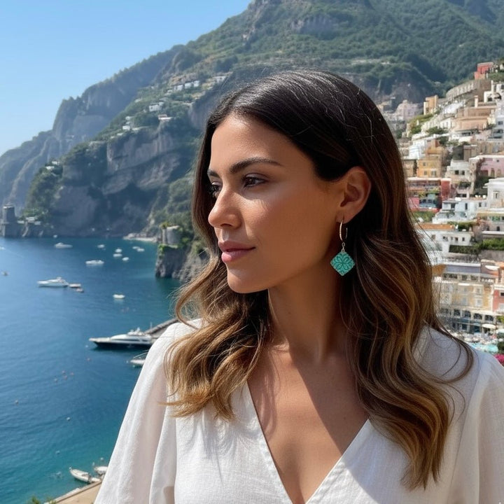 Orecchini a Cerchio Maioliche di VIETRI - Duestelle Italia