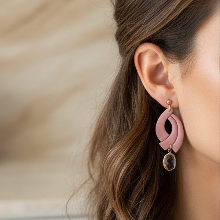 Orecchini artigianali pendenti Vera - fatti a mano in Italia - Duestelle Italia