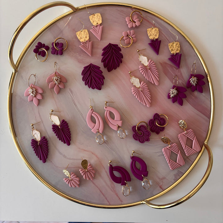 Orecchini artigianali pendenti Vera - fatti a mano in Italia - Duestelle Italia