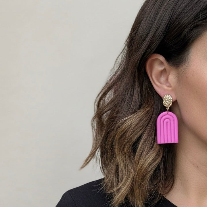 Orecchini Eli Rosa Arco - Duestelle Italia