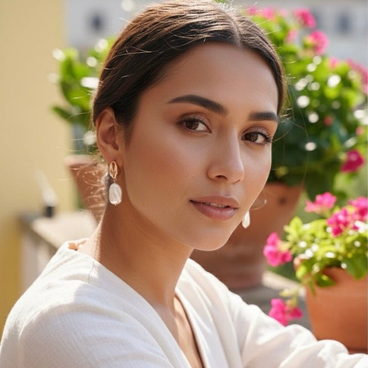 Orecchini Naiya con Perla Barocca - Duestelle Italia