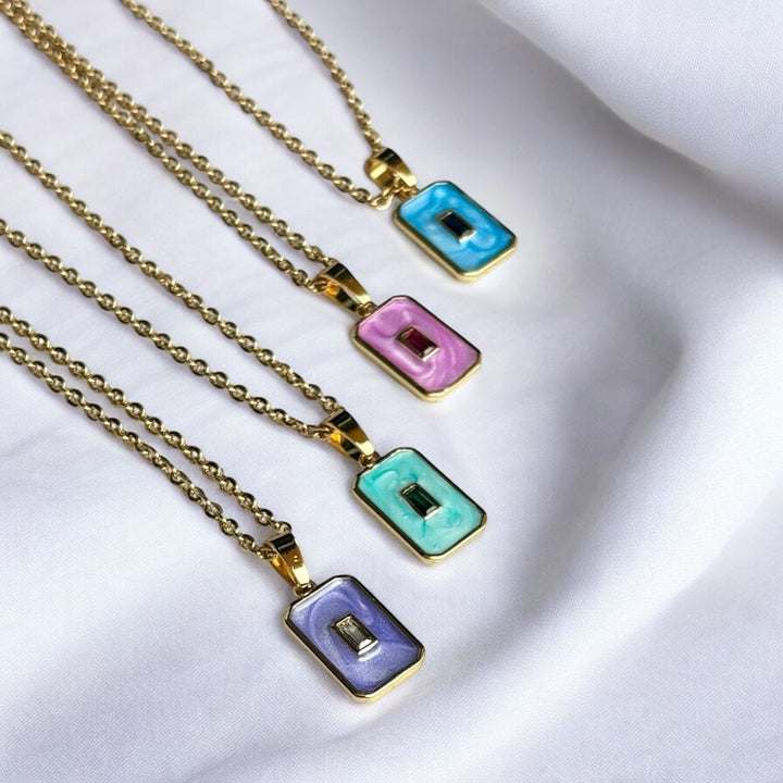 Pastel Gemstone Glow Necklace - Duestelle Italia