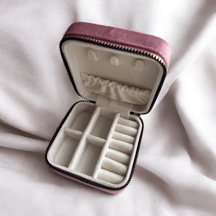 Portagioie da viaggio in velluto Occhio Protettivo Fuchsia - Duestelle Italia