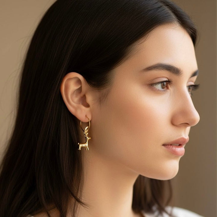 RENNA - orecchini 18k gold plated - Duestelle Italia