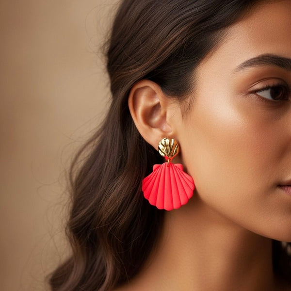 Sirena - orecchini Fluo Pink - Duestelle Italia