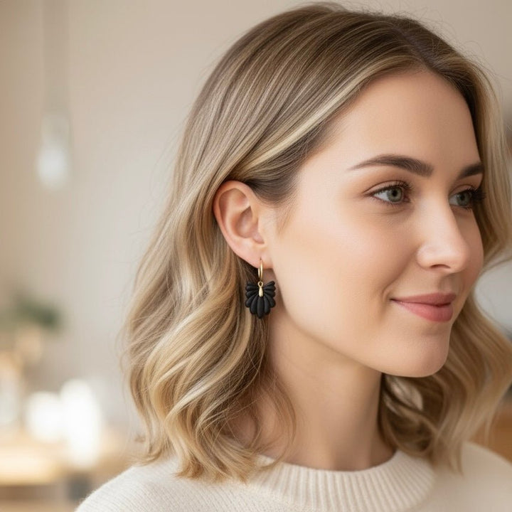 SOLEIL BLACK - HOOP - Duestelle Italia