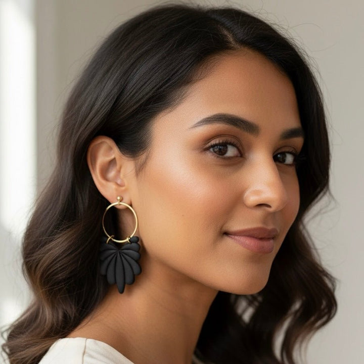 SOLEIL BLACK STATEMENT - ORECCHINI - Duestelle Italia