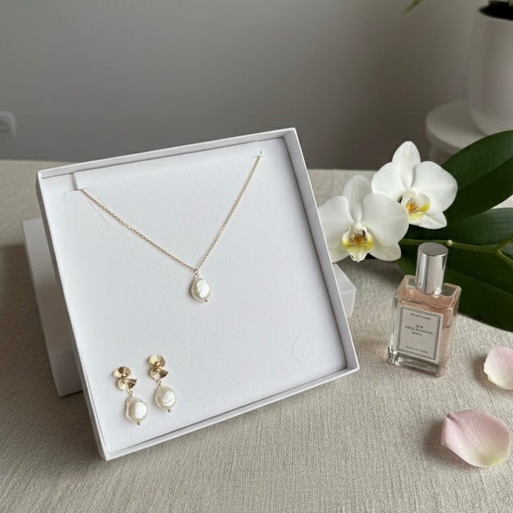 SOLIA - Set Collana e Orecchini con cofanetto regalo grande - Duestelle Italia