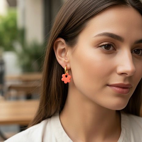 Sunburst Flower Hoops - Duestelle Italia