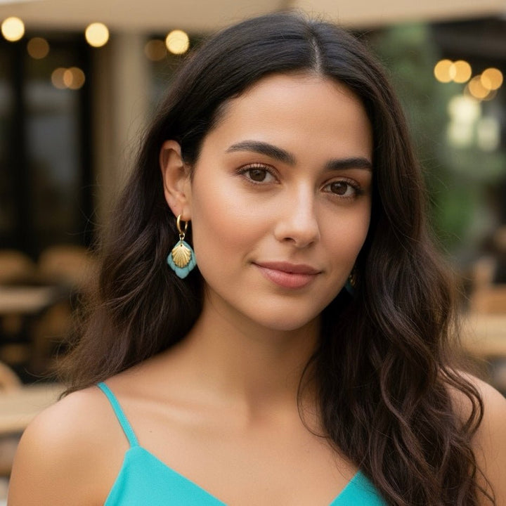 TURQUOISE DREAM HOOPS - Duestelle Italia