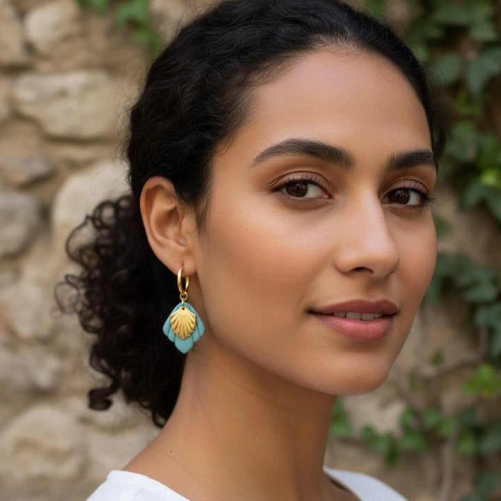 TURQUOISE DREAM HOOPS - Duestelle Italia