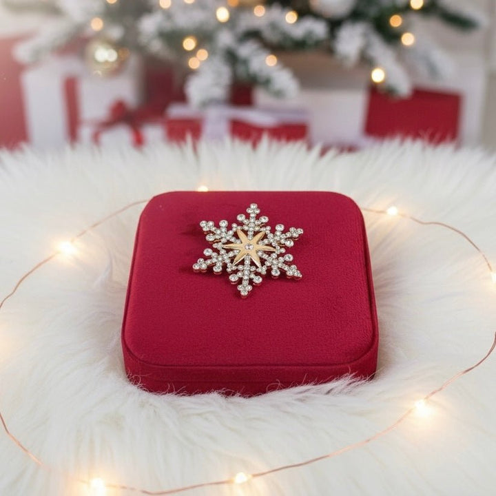 Velvet Snow Jewelry Box – Portagioie in velluto con spilla rimovibile - Duestelle Italia