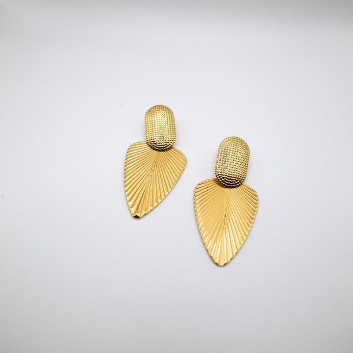 18K Gold Plated Statement earrings - Duestelle