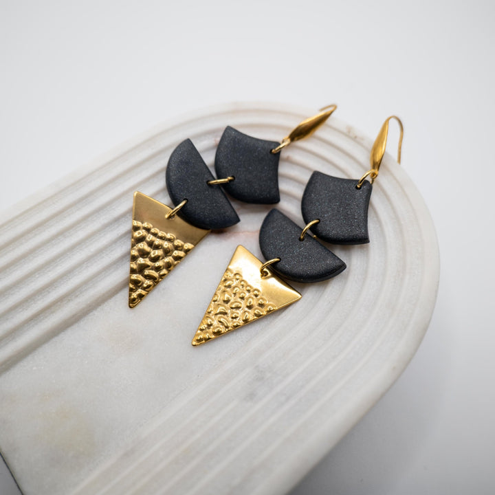 Black&Gold - orecchini pendenti - Duestelle