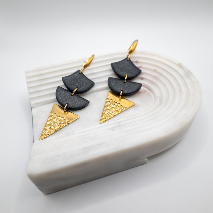 Black&Gold - orecchini pendenti - Duestelle