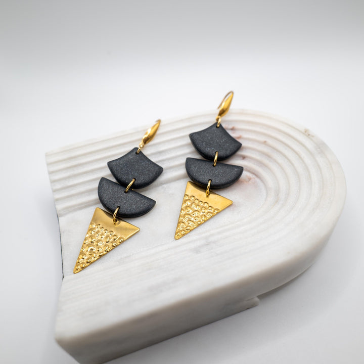 Black&Gold - orecchini pendenti - Duestelle